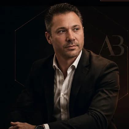 Portrait of Alex Buriak, Akrithos Co-Founder